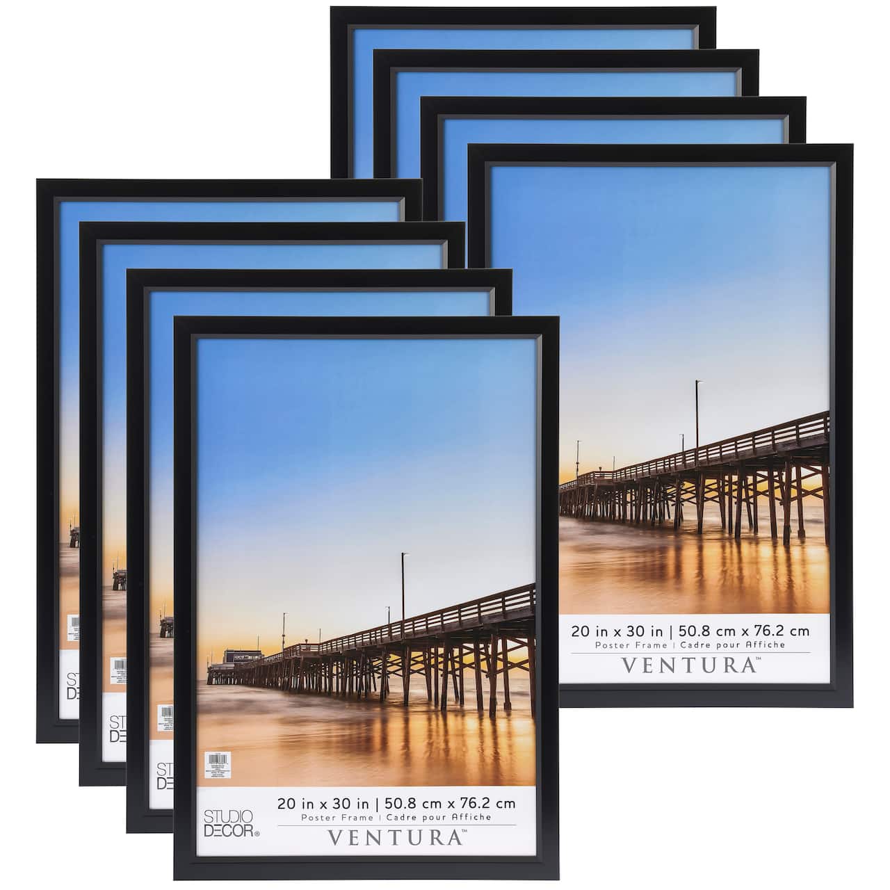 8 Pack: Black Poster Frame, Ventura™ by Studio Décor®
